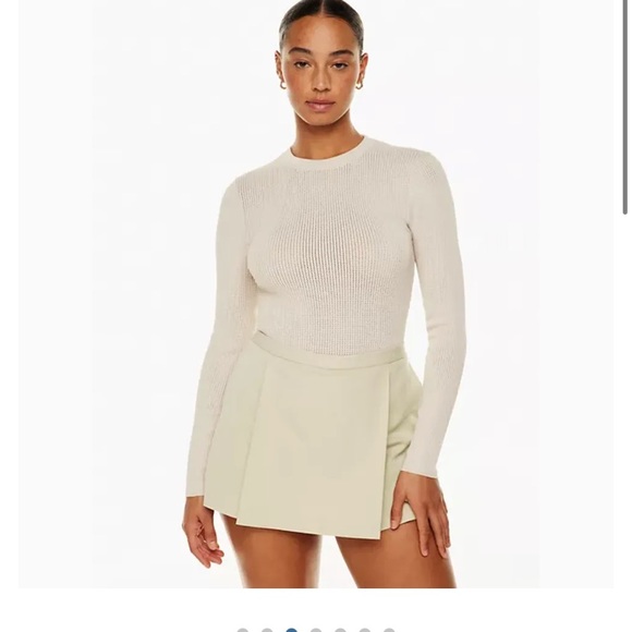 Aritzia babaton Waldorf sculpt knit long sleeve size L - Picture 3 of 8